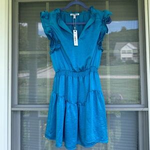 Steve Madden Blue Dress Shiny Size Small